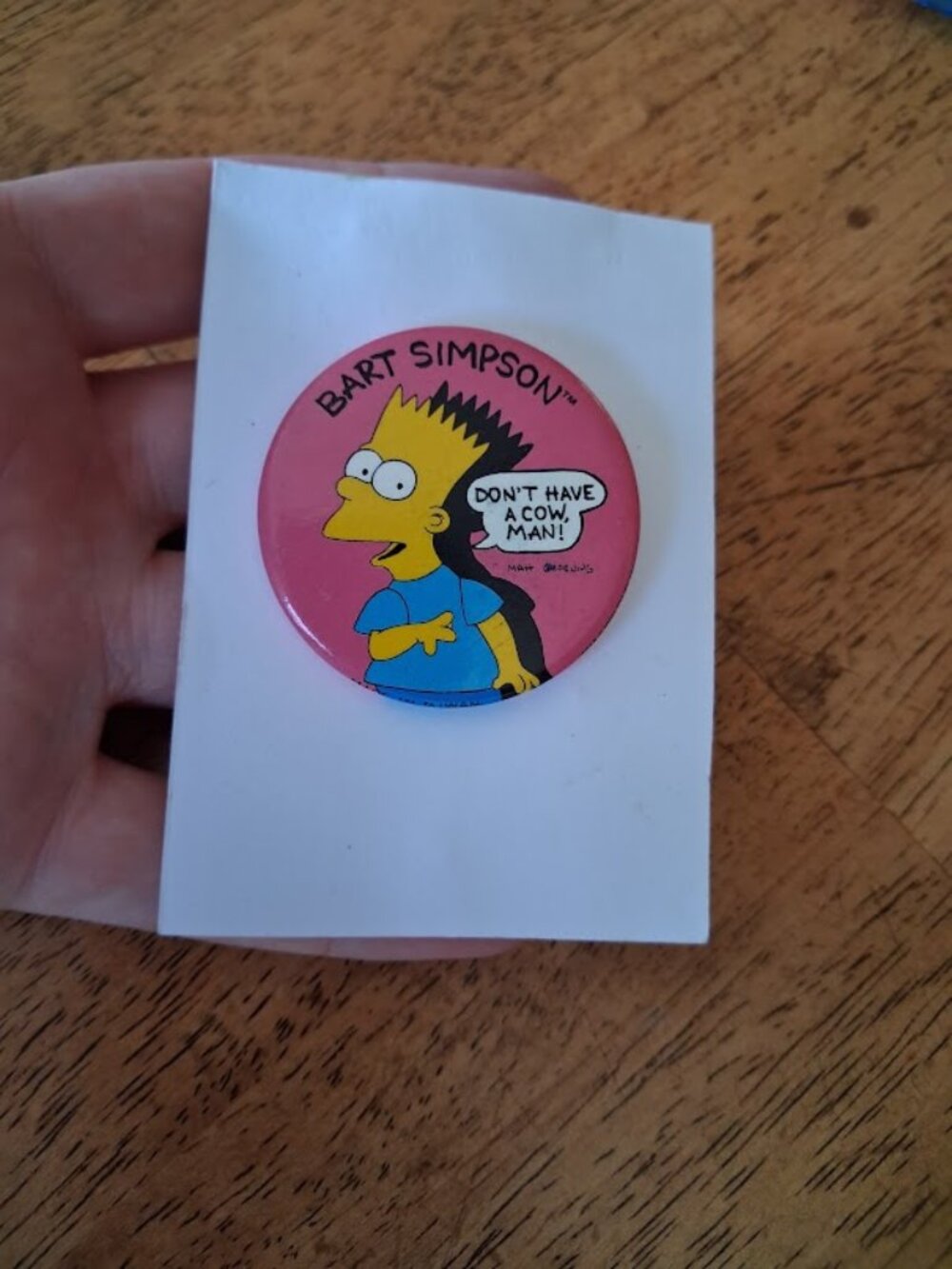 Bart Simpson button